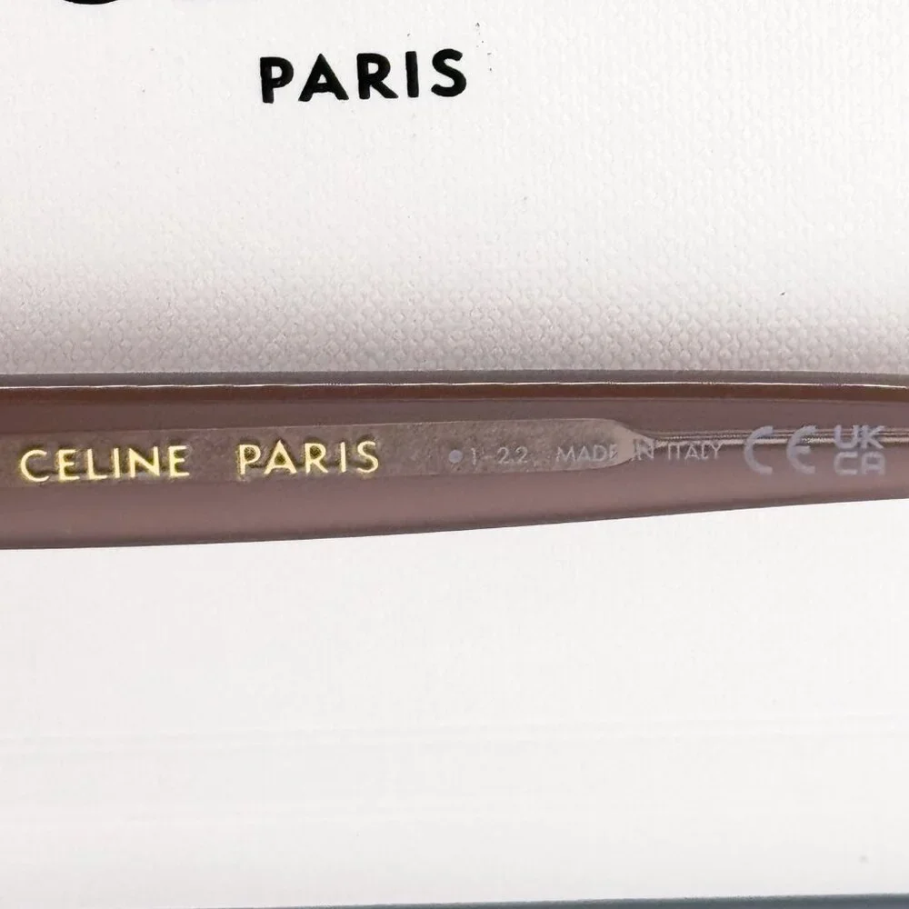 NEW CELINE CL50100I 045 WOMEN SHINY HAZELNUT EYEGLASSES CELINE